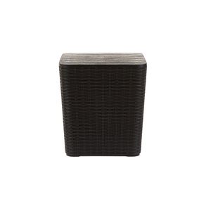 Mesa Auxiliar Rattan Capri Negro