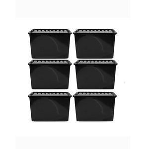 Set De 6 Organizadores Lifebox 70 Lts Negro