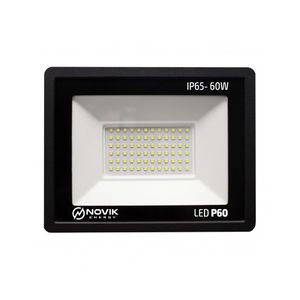 Reflector Proyector Led Exterior Novik LED P60 72 Leds 60W Carcasa Aluminio 6000lm