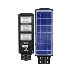 Reflector Luminaria con Panel Solar Exterior Novik LED 70 Control Remoto y Sensor Movimiento