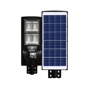 Reflector Luminaria con Panel Solar Exterior Novik LED 100 Control Remoto y Sensor Movimiento