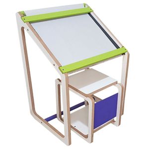 Mesa Pizarra / pizarrón Infantil Montessori + Silla De Regalo