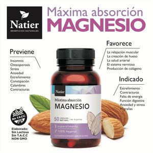 Citrato de Magnesio en Capsulas x 50 u. - Natier