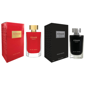 Combo Feraud Perfume Rojo Women 90ml + Negro Men 90ml