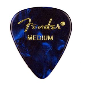 Púas Guitarra Bajo FENDER 351 Shape Premium Celluloid Picks Blue Moto Medium - Pack x144u