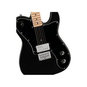 Guitarra Eléctrica Fender Squier Paranormal Esquire Deluxe Telecaster Negro Metálico Mástil de Arce Cuerpo Álamo