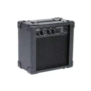 Kit PEAVEY Guitarra Electrica Raptor Plus Black con Amplificador Combinado Audition Parlante 4" 7W RMS