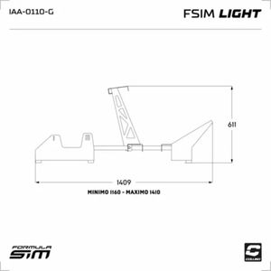 Simulador Formula Sim Light Verde (Sin Butaca)