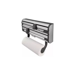 Portarrollos Pared Leifheit Triple Acero Inox Organizador