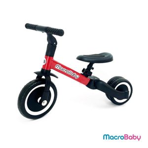 Triciclo Patacleta 2 en 1 Macrobaby Rojo