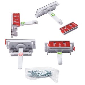 Seguridad del bebé Safety 1st ADHESIVE  GABINET   DRAWER LATCHES Blanco