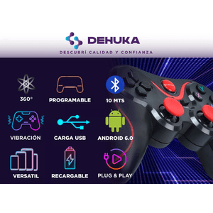 Gamepad Joystick Bluetooth Android Juegos De Acción Aventura Shooter Gamer Dehuka