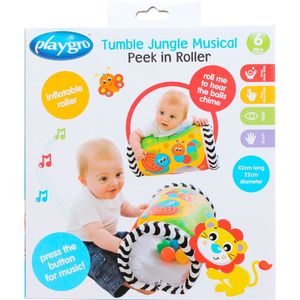 Juguete didáctico Playgro TUMBLE JUNGLE MUSICAL PEEK IN ROLLER