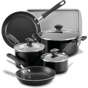 Baterías de Cocina Farberware Antiadherente 15 Piezas Negro