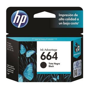 Cartucho de Tinta Hp 664 Negra Original F6v29al