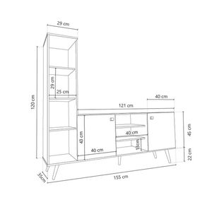 Rack Delos Escandinavo Dl883ng/Gs