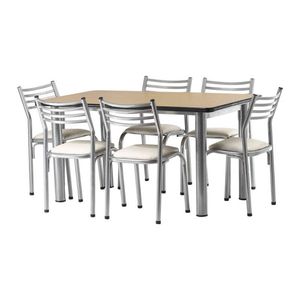 Juego de Comedor Aimaretti Mesa 1.50 + 6 Sillas Denver