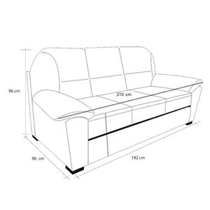 Sillon Fullconfort New York 3 Cuerpos Crudo