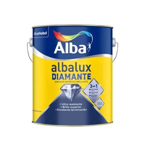 Albalux Diamante esmalte sintetico 3 en 1 blanco brillante 1/4 L