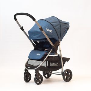 Cochecito de Paseo  Azul con Manillar Rebatible 1390