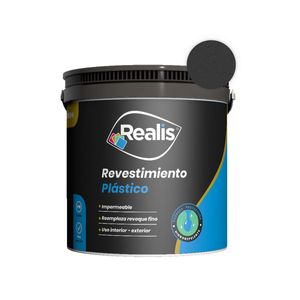 Revestimiento plastico texturado llana medio gris oscuro 30 kg