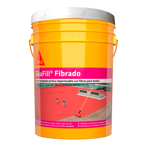 Sikafill membrana liquida fibrada para techos blanca 5 kg