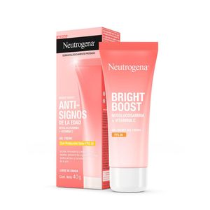 Crema Gel Neutrogena Antiedad FPS30 Bright Boost 40Gr