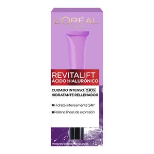 Crema de Ojos L'Oréal París Con Ácido Hialurónico Revitalift 15Ml