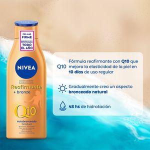 Loción Corporal Nivea Autobronceante Reafirmante Q10 Bronze 400Gr