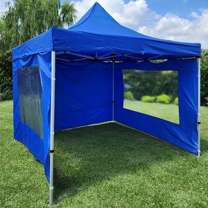 Gazebo Plegable Impermeable de Aluminio 3x3 mts Azul