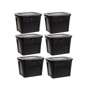 Set 6 Eco Box Negros 80 Litros