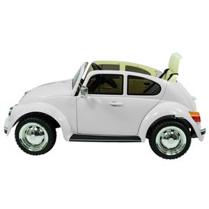 Auto a batería Volkswagen Beetle 12V blanco