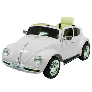 Auto a batería Volkswagen Beetle 12V blanco