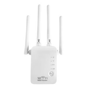 Repetidor Extensor Wifi Mini Router 4 Antenas 2.4ghz Oryx WF002