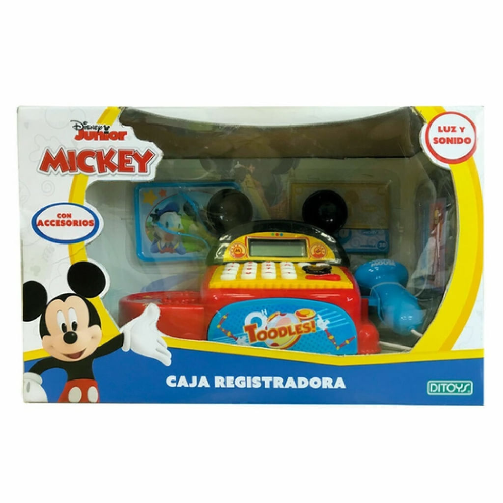 Caja Registradora Mickey Mouse Con Luz Y Sonido Ditoys 2542 On City