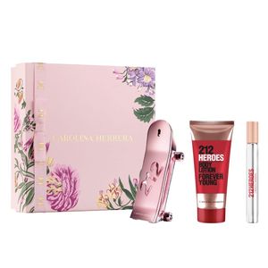 Set 212 Heroes Her EDP 80 Ml + Body Lotion + Travel Size