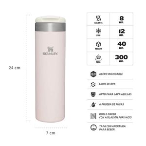 Botella The Aerolight Transit Bottle rose quartz 590 ml