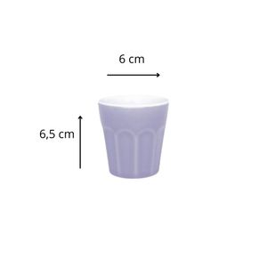 Set x24 pz Unni Lilac Playo Hondo Postre Vaso de Cafe - Oxford