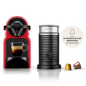 Cafetera de Capsulas Nespresso A3c40arrene Inissia + Aeroccino