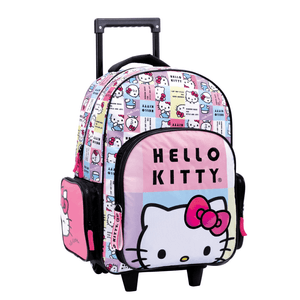 Mochila Escolar Carro 17 Hello Kitty Cuadrille 88131 Wabro