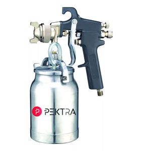 Pistola De Pintar Gravedad Pektra  1,8mm Vaso Alumunio 1 Lt