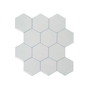 Vinilico autoadhesivo ceramico hexagonal blanco 25.4x25.4 cm