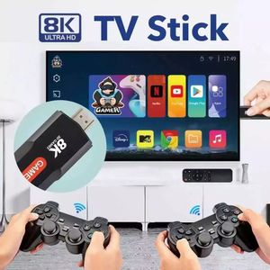 TV Box Stick 8K Smart tv con 2 Joystick + MIles de Juegos