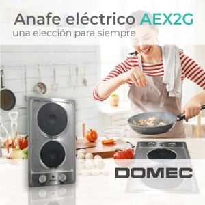 Anafe Electrico Empotrar 2 Hornallas Domec AEX2G