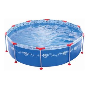 Pileta Redonda Sol De Verano Arco10 Capacidad 5500l Azul