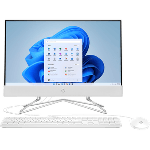 Computadora All In One 21.5" Fhd Celeron 4GB 128GB  Blanca HP 7Z166LA