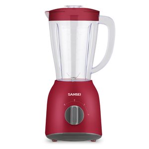 Licuadora de Vaso 1.5L 500W Roja Sansei LISA8446RP