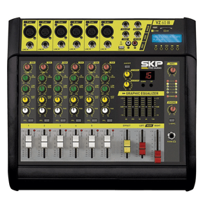 Consola Potenciada Skp Vz60 Ii 6 Canales 1600 W Graba Usb Eq